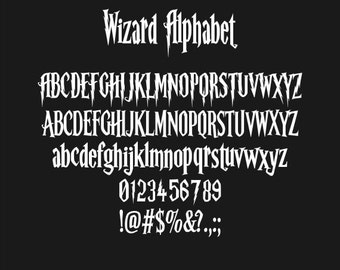 harry potter font on cricut