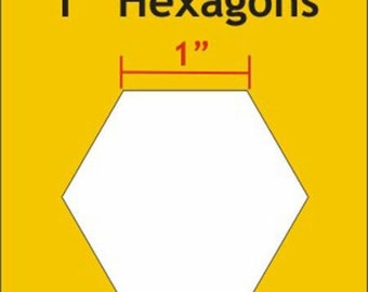 Paper Piecing brand 1" hexagons for English Paper Piecing