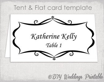 placement card template word