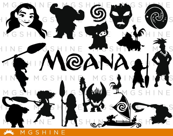 Download Moana SVG for Cricut Silhouette Moana silhouette Moana