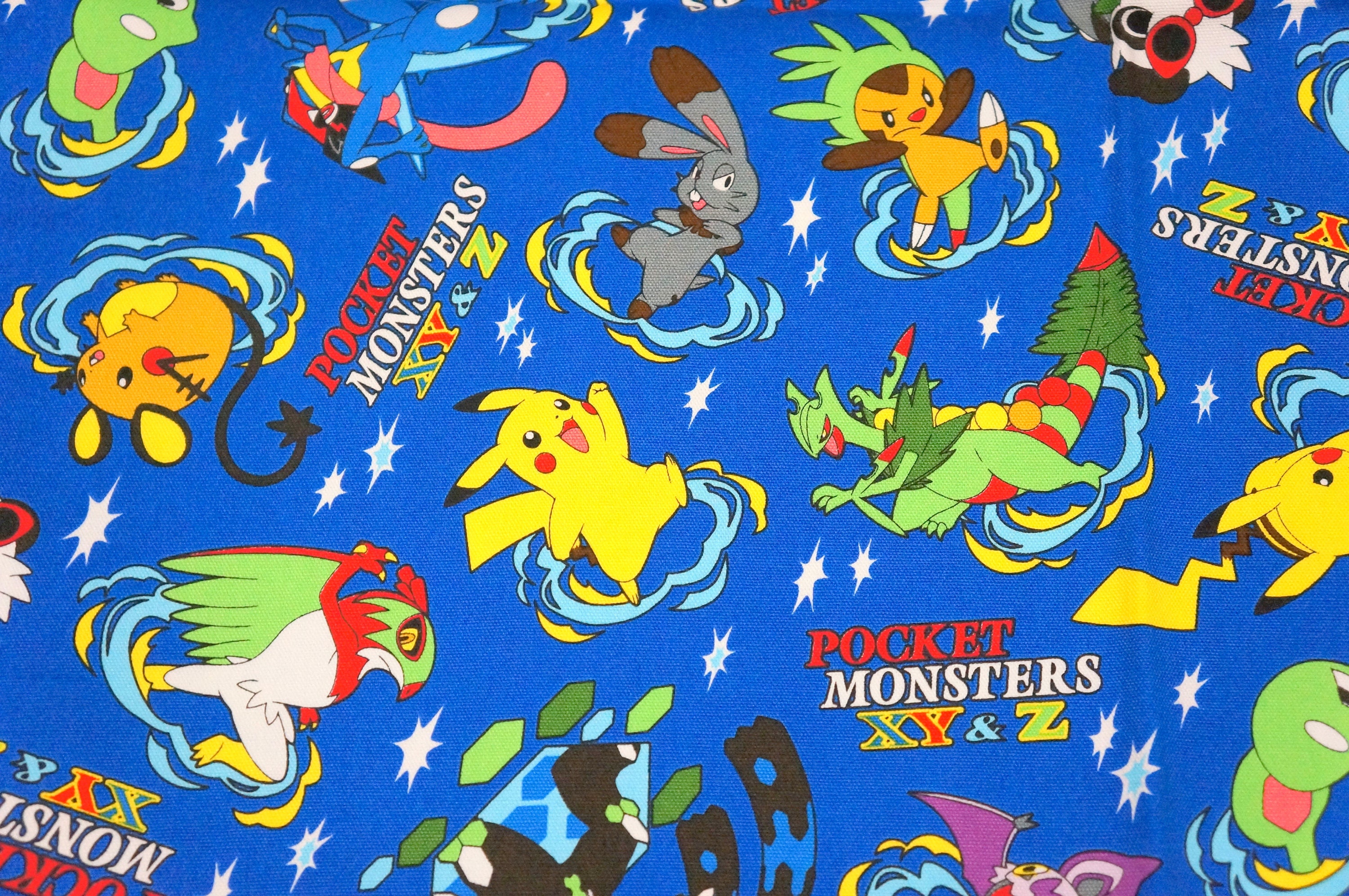 Pokemon licensed fabric pikachu 19.6 inch by 42 inch or 50 cm by 106 cm ...