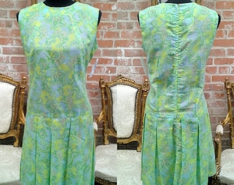 Vintage 1960's dropwaist dress
