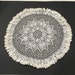 18" Vintage Round Crocheted Doily or Table Cover White Color Ruffle Edge