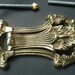 Polished brass Edwardian style door knocker