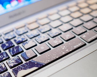 The Great Wave off Kanagaw MacBook Pro Decal keyboard stickers Retina Skin Laptop Mac Decal Air 13"Computer Cover