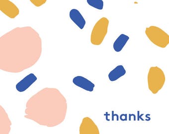 THANKS Greetings card w/ envelope