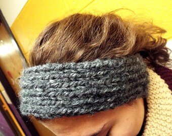 Knit and Purled Thick Yarn Headband