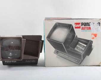 Pana-Vue Automatic, Vintage, 2x2 Slide Viewer, Gaf, Lighted, View Master, Images, Photography, Retro, Original Box ~ The Pink Room ~ 170320B