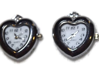 Love Heart Watch PENDANT for Beading Jewelry Finding Supply