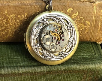 Adele, Filagree Steampunk Locket