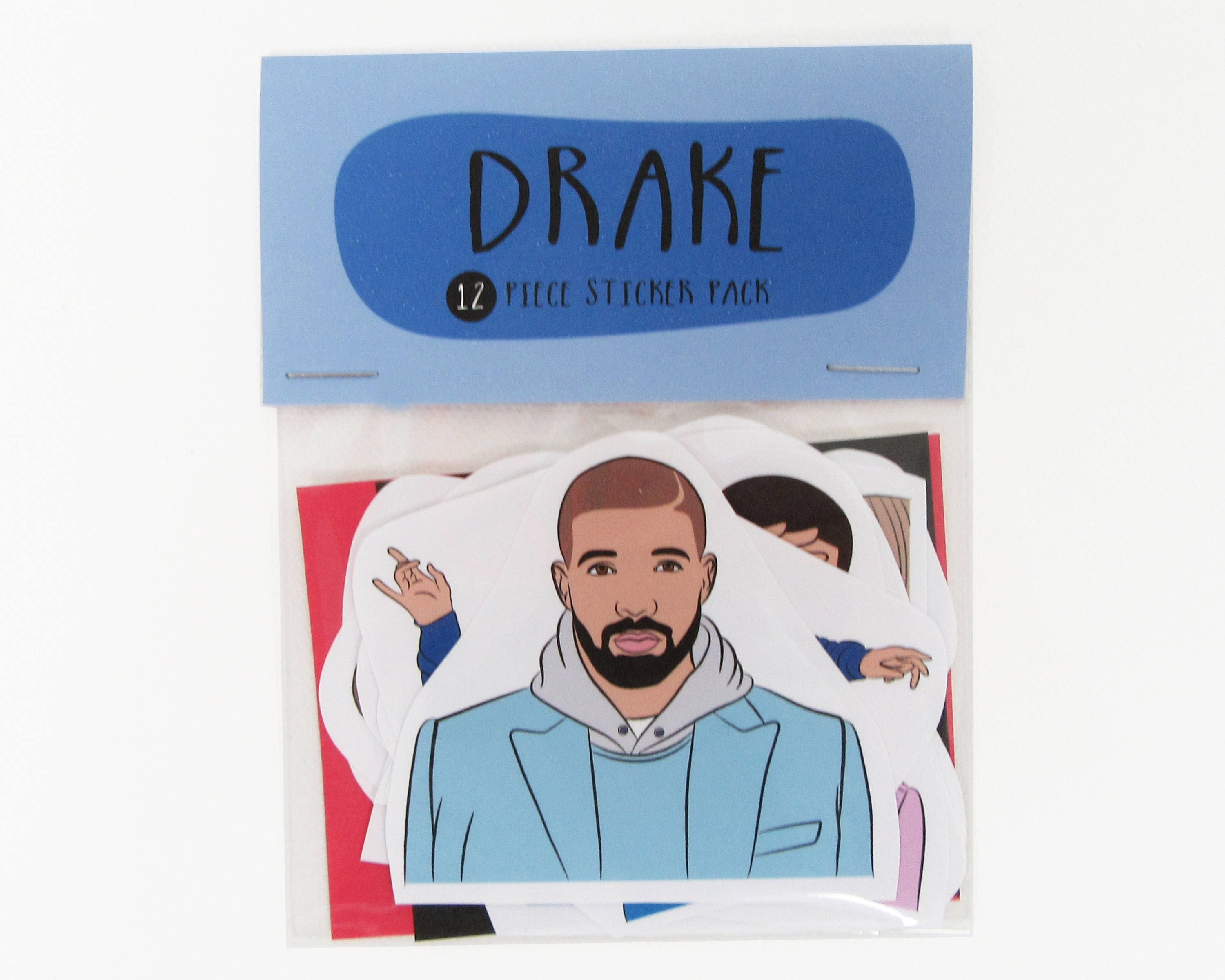 Drake 12 Pc Sticker Set Drake Sticker Pack Drake Stickers