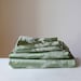 Vintage green brocade fabric/ vintage decorator fabric/ satin curtain material/ upholstery fabric/ PRICE for 4 pieces