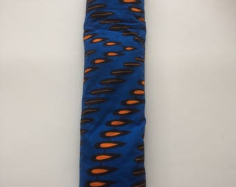 Cherry cushion long with African print/heating pads/neck pain/shoulders