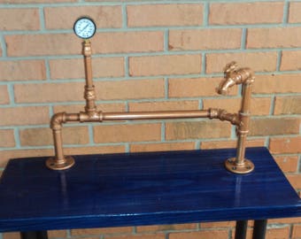 handmade industrial decor table