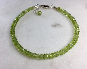 Peridot Bracelet in Sterling Silver
