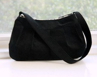 Black Corduroy Purse - Buttercup Bag