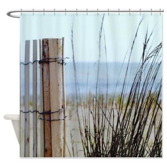 Duschvorhang Strand Meer Foto Dusche Vorhangstoff nautische