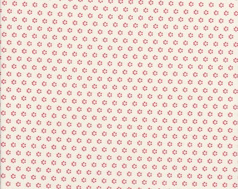 Pomegrante Polka Dots - Pomegrante Posies - Cream Fabric, Fig Tree - Fig Tree Fabric - Moda Fabric