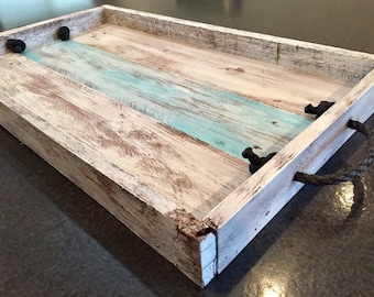 Serving tray, repurposed pallet wood