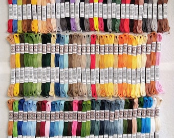DMC Full Set 5-Strand Soft Matte Cotton Thread 10.9yd, 100 Colors