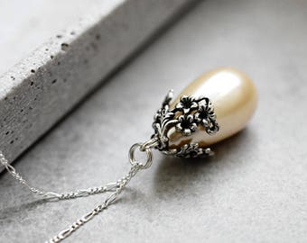 925 Sterling Silver Cafe au Lait Necklace