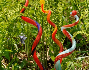 FREE SHIPPING*** Blown garden glass. 3 Sprouts: hand-made, mouth blown, fine yard art glass