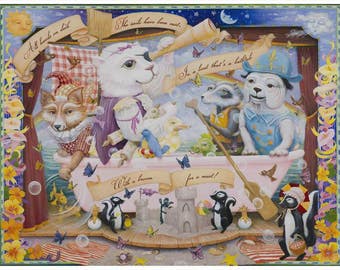 Enchantimals Fine Art Print: "Bathtub Boat"