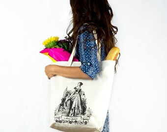 Anne Boleyn Organic Cotton Large Tote Bag