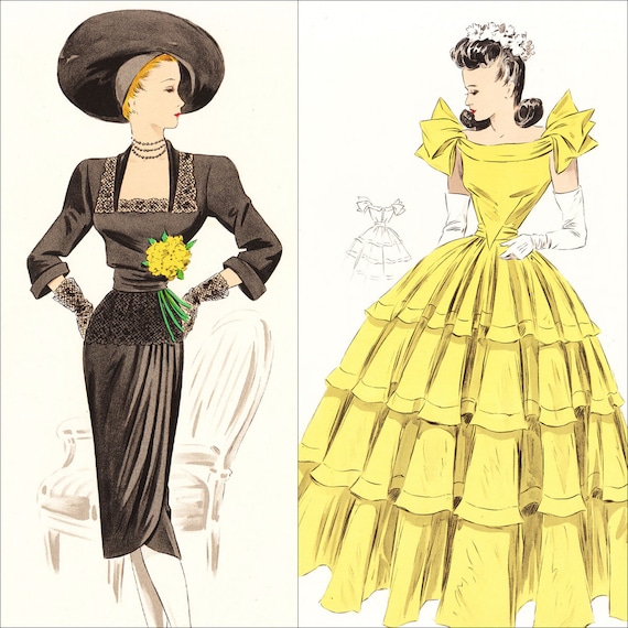 1940s pattern drafting fashion PDF