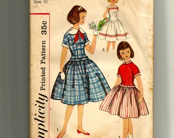 Simplicity Girls' One-Piece Dress Pattern 2355