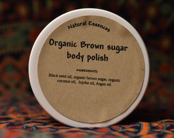 Organic brown sugar body polish