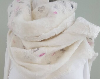 Handmade Nuno Felted Wrap/Scarf - Great Gift for that Someone Special