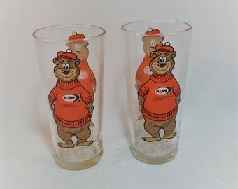 Vintage A & W Bear Rootbeer Tumblers