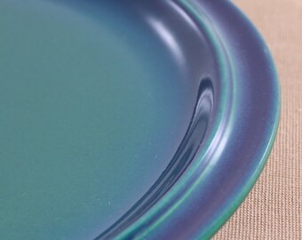 GOEBEL Country Koenigssee: large plate / dinner plate / cake plate of porcelain. Oeslauer Manufaktur Bavaria W.-Germany. VINTAGE