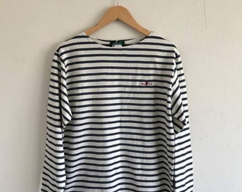 Vintage 90s POLO CLUB striped long sleeve tshirt size L new with tag unworn new old stock
