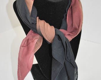 Vintage Cotton Ombre Square Scarf