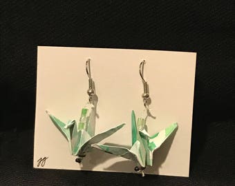 Origami Crane Earrings