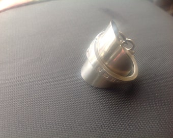 Sterling silver full spoon ring