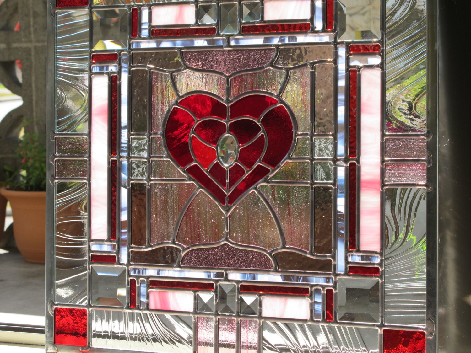 Heart Stained Glass