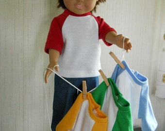 18" Boy Doll Clothes Jeans with Jersey Your Color Choice for American Girl Type Dolls