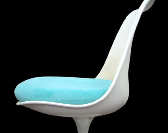 Slip-on Cushion Cover for Saarinen Tulip Side Chair (Turquoise)