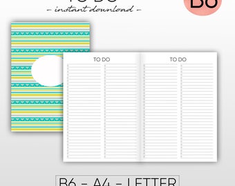B6 Inserts B6 Printable Inserts TN Inserts Midori Cover Midori