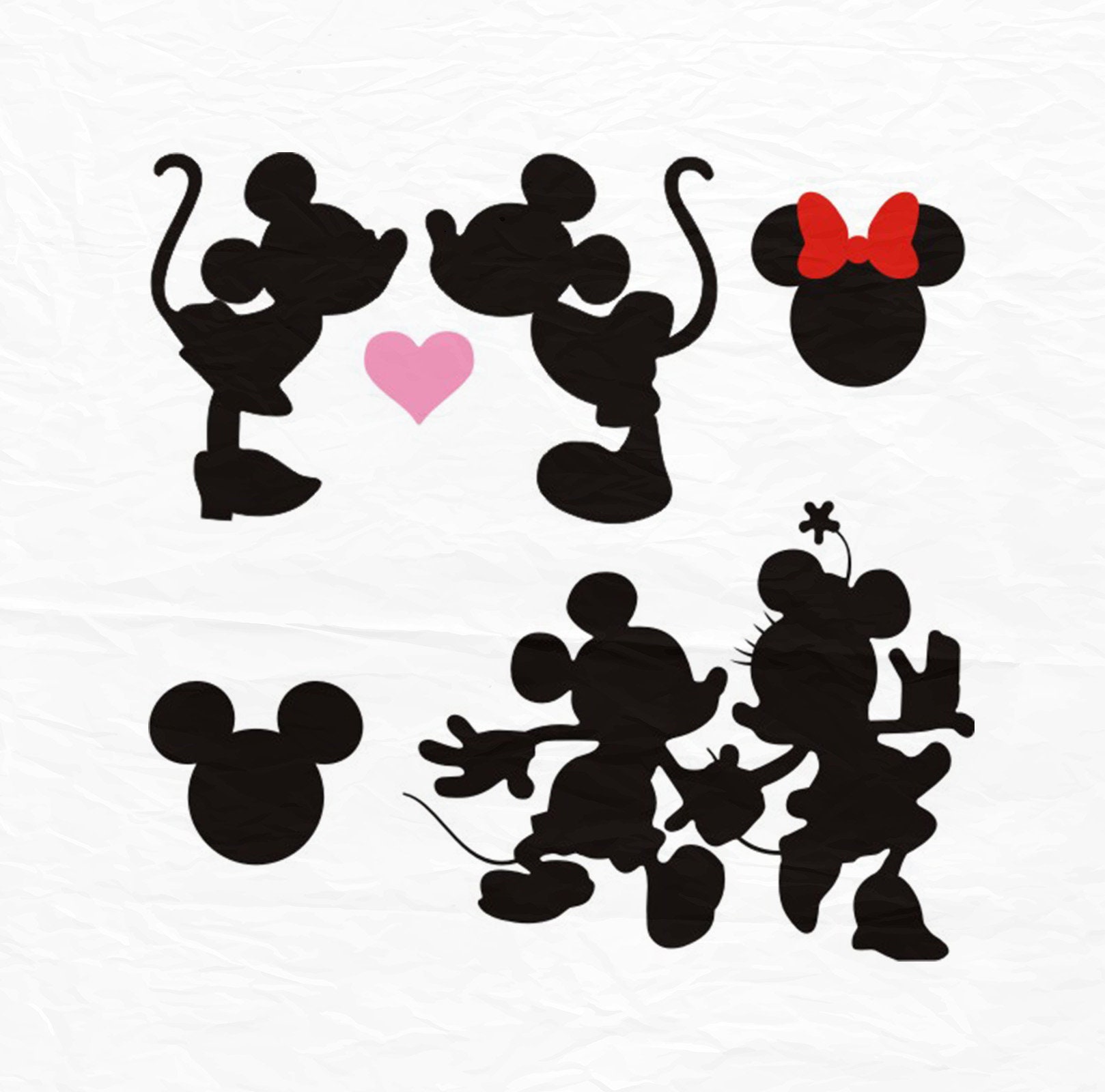 Download Minnie Mickey Kiss SVG Kiss svg Minnie Mickey Love SVG
