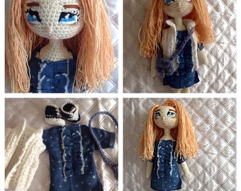Handmade doll 38 cm, Germany