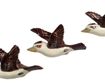 Set 3 Flying Wall Kookaburras