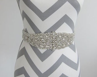 Bridal Shash / Rhineston Wedding Sash