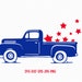 Patriotic vintage old truck svg, Fourth of July SVG, 4th of July Svg, Patriotic SVG, America Svg, Cricut, Silhouette Cut File, svg dxf eps