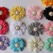 Wholesale Chiffon Mini Handmade Flowers DIY Embellishments Craft for Headbands Hair Clips Free Postage