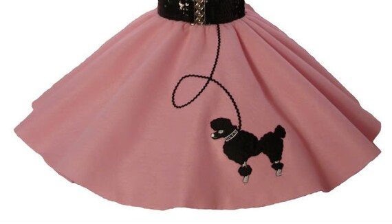 Light Pink 50's POODLE SKIRT for YOUTH 10 12 14 16