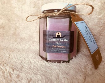 pink champaign Scented Candle